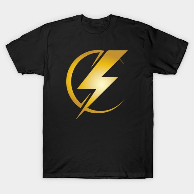 Gold Flash T-Shirt by turkyilmazdesigns